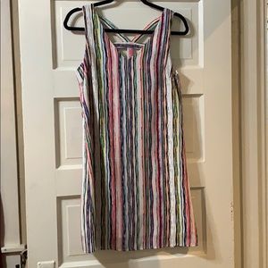 Skies are Blue / striped multicolored dress
